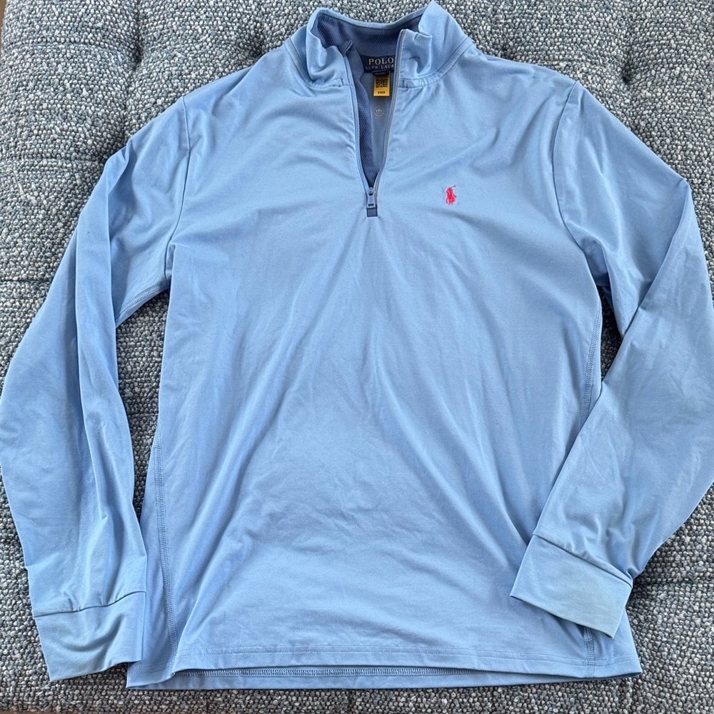 Youth Polo Ralph Lauren Blue Quarter-Zip Pullover XL